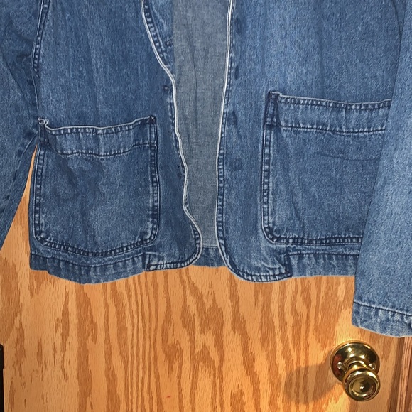 Vintage French designer Elisabeth De Senneville jean jacket - Picture 2 of 5